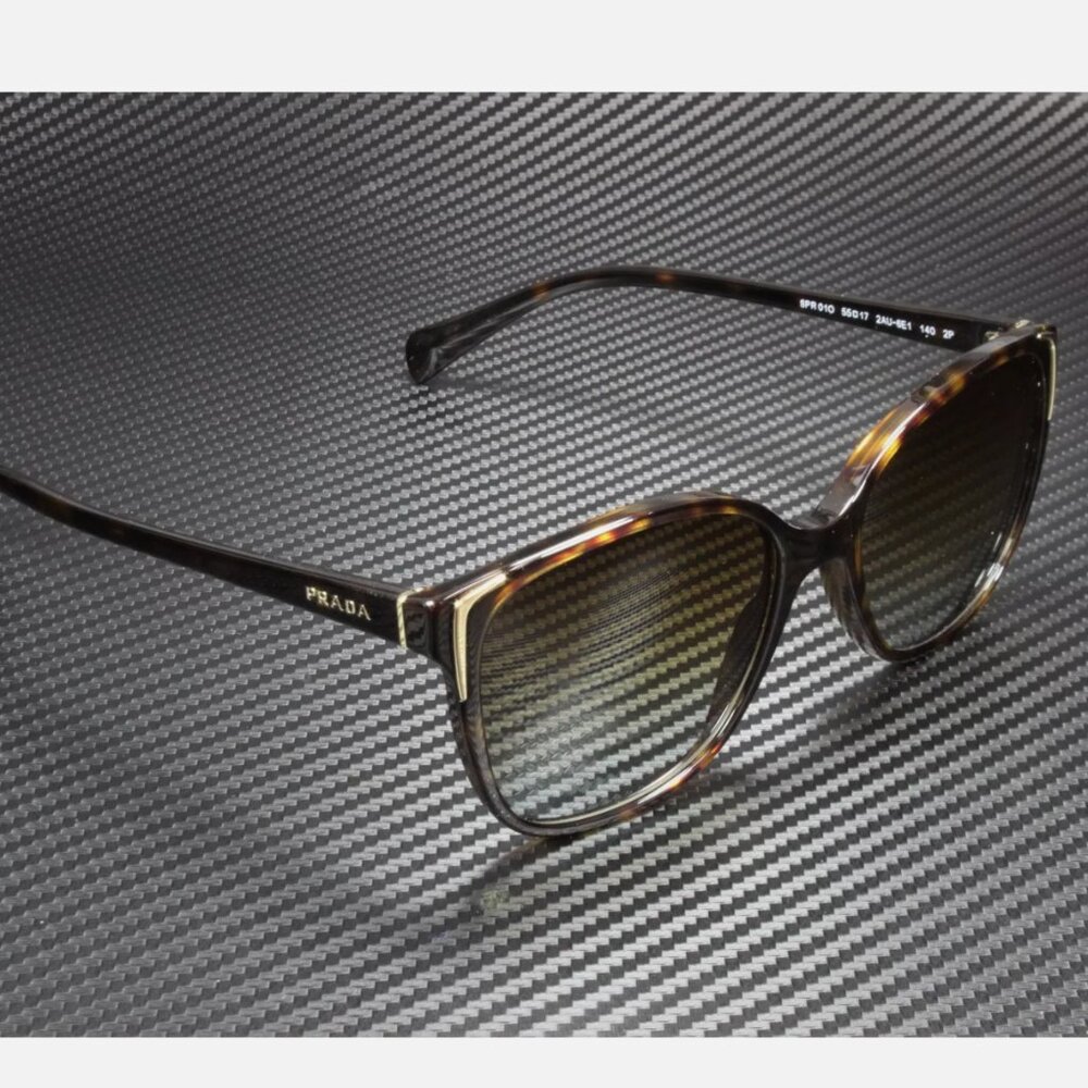 Prada Havana Polarized Brown 55 mm Women's Sunglasses - Picture 3 of 4